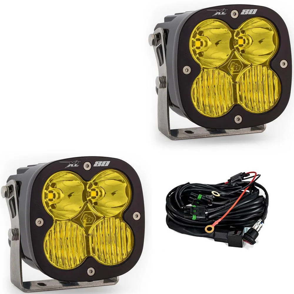 677813 – BAJA DESIGN Driving/ Fog Light, LED Bulb 4 Cree LED 4.5 Inch Square 160 Watt Bulbs Amp Draw 11 AMP Driving/ ...